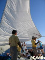 We enjoy the 50 minute ride to Chileno Bay!