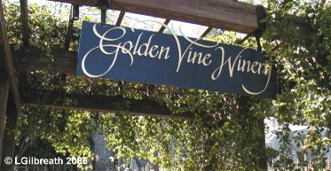 Golden Vine Winery Sign