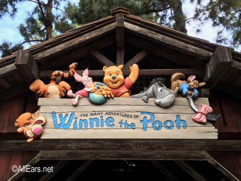 the many adventures of winnie the pooh ride disneyland