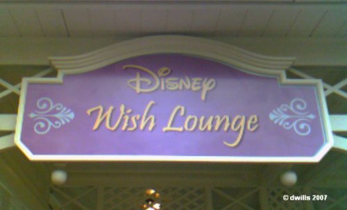 Disney Wish Lounge Sign