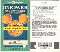 disney tickets walt allears kingdom magic 1990 club wdw 1990s