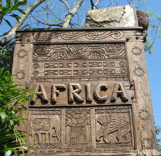 Entrance Sign for Africa in Animal Kingdom