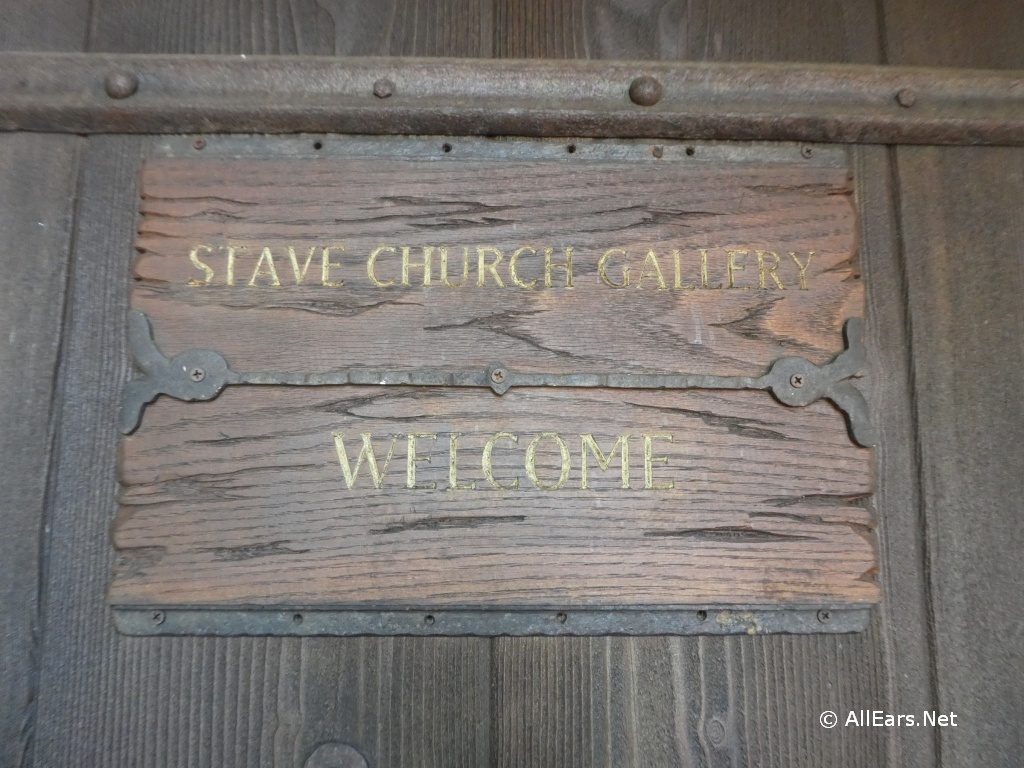 Stave Church Welcome Sign