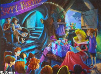 Sleeping Beauty Party Artist Rendering