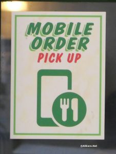Mobile Order Pick-up Sign
