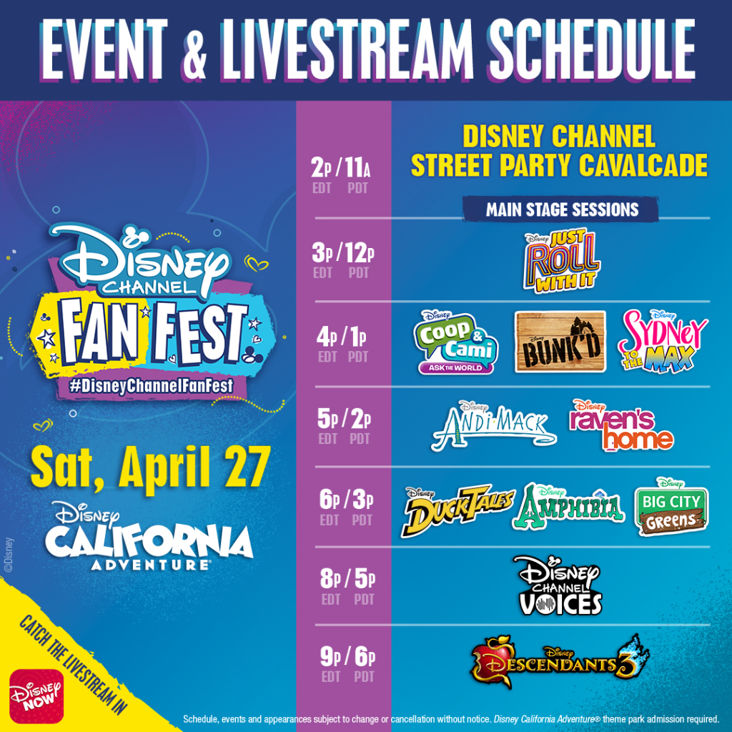 Disney Channel's Fan Fest to be LiveStreamed from California Adventure