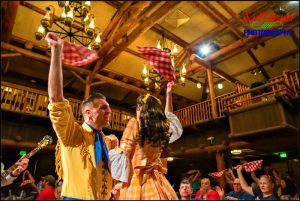 Waving Napkins at the Hoop-Dee-Doo Musical Revue