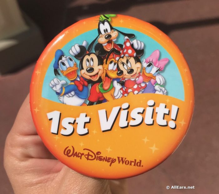 first visit to disney world button