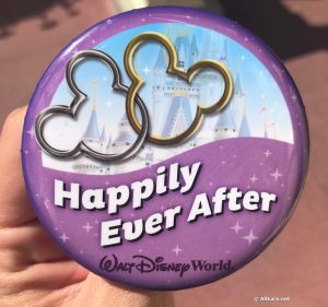 Disney Souvenir Button - Happily Ever After - Rings