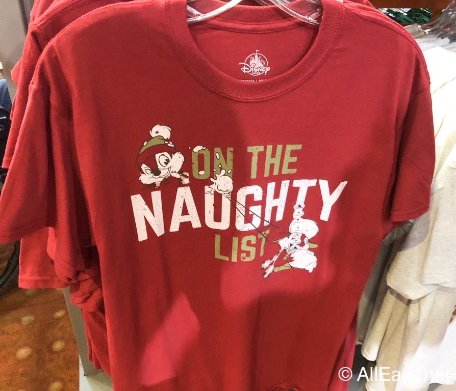Chip And Dale Naughty N'Ice Nice 2021 Christmas Holiday Disney Parks T-Shirt 2XL 