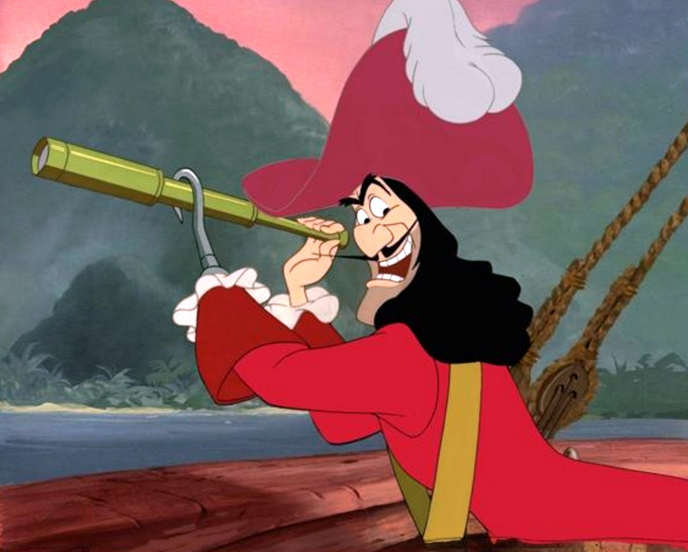 Captain Hook from Peter Pan © Disney.