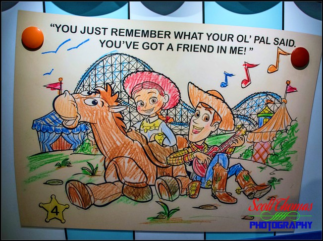 Toy Story Mania Exit Queue
