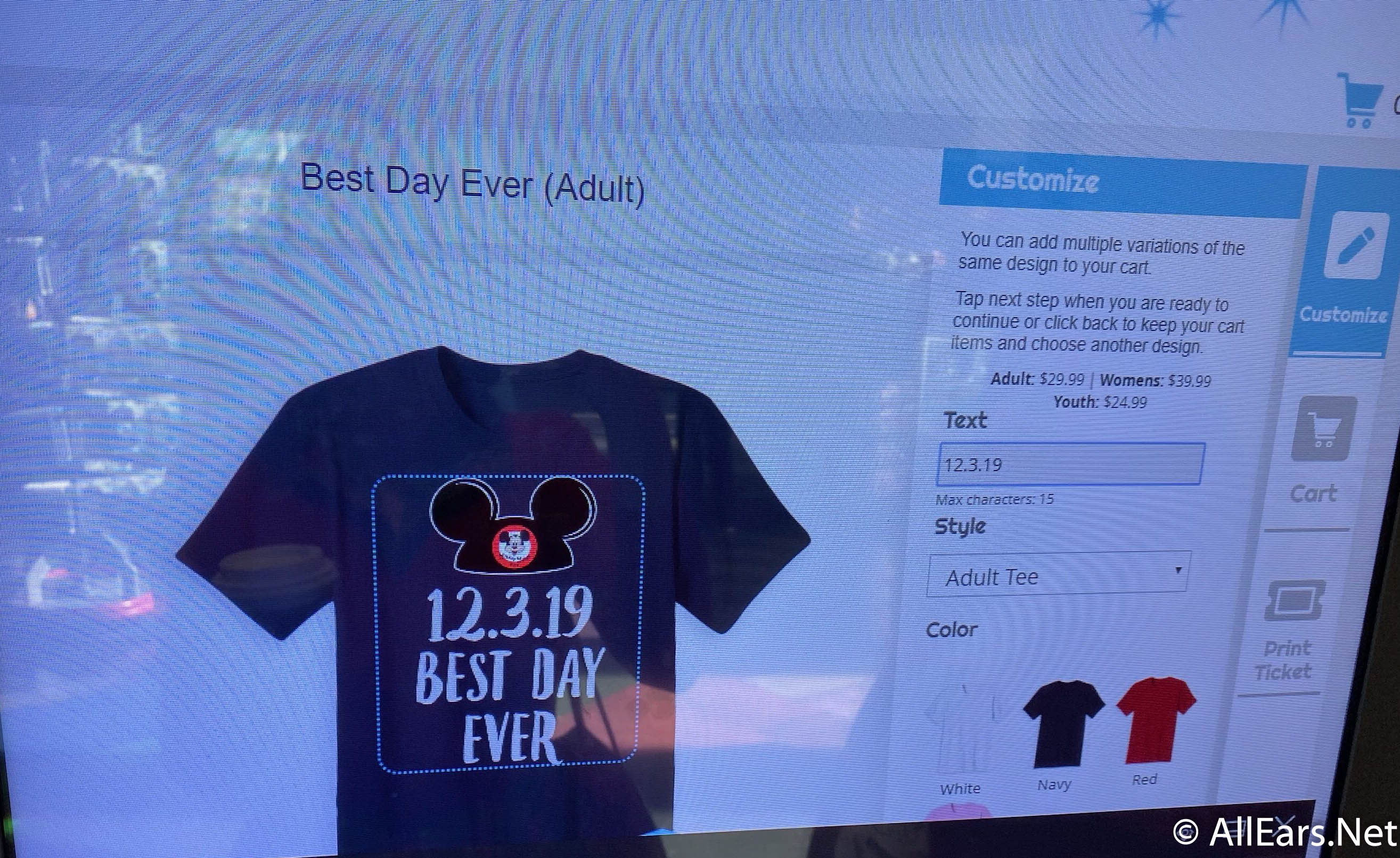 Design Your Own Custom T-Shirt in Magic Kingdom's Tomorrowland! -  AllEars.Net