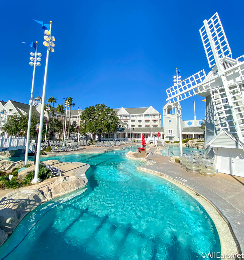 yacht and beach club pool slide