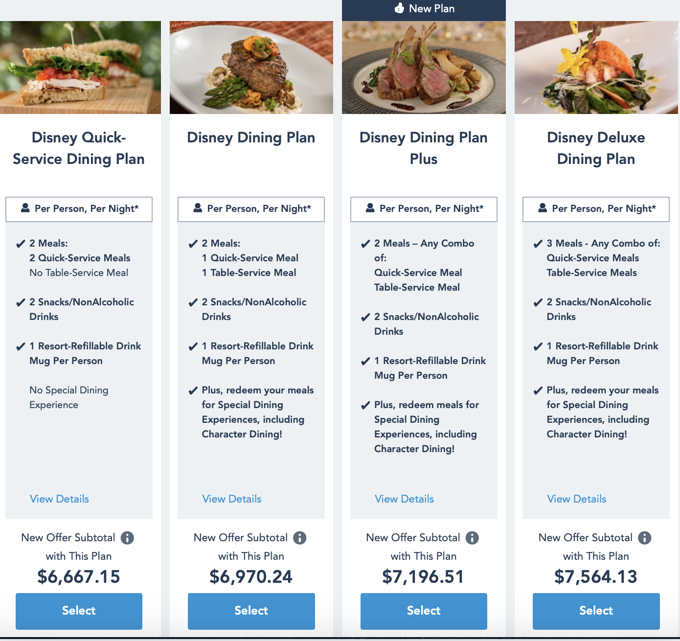 Disney's NEW Dining Plan Plus Option Is Now Available!