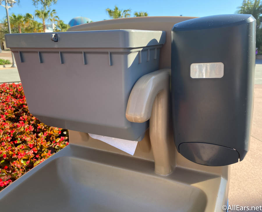 Disney Springs Closure Hand-Washing Station - AllEars.Net