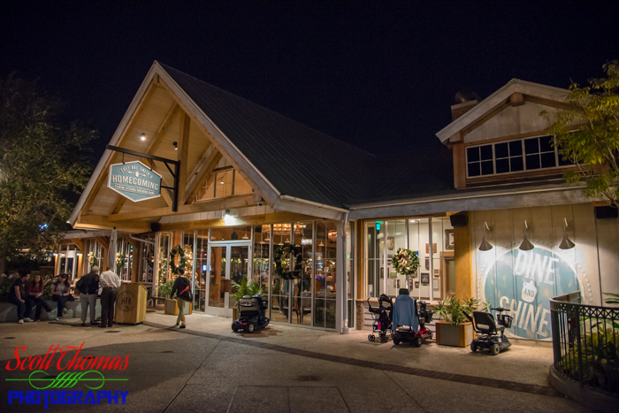 Disney Springs Homecoming Restaurant at Night