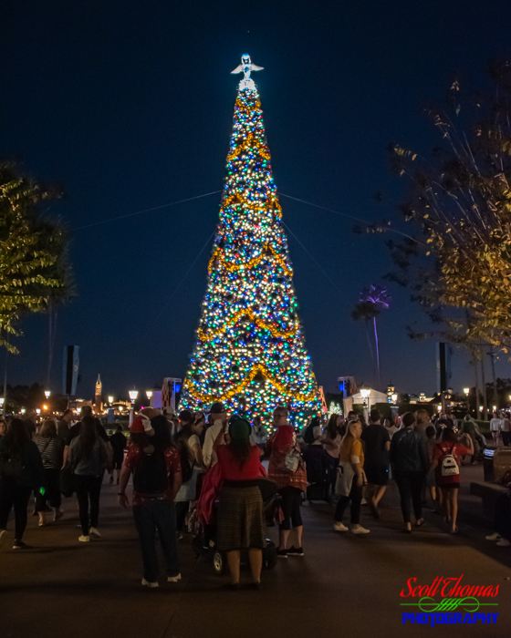 Epcot's World Showcase Christmas Tree