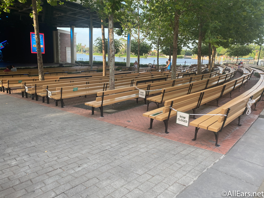 Open-Air Theater Bench Seating