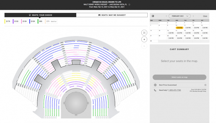 drawn to life cirque seating chart