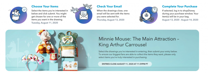 *CONFIRMED ORDER* Minnie Mouse Main Attraction July King Arthur Carrousel Mug 