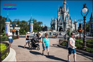 Family Walking in Magic Kingdom