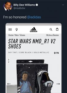 billy-dee-williams-twitter-adidas-star-wars - AllEars.Net