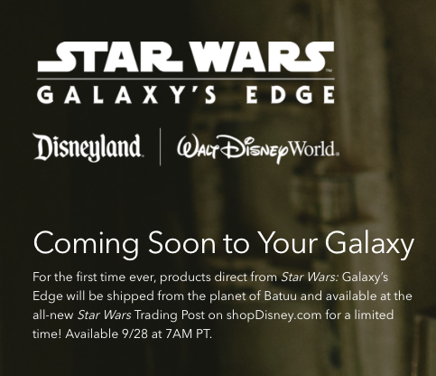 star wars galaxy edge online store
