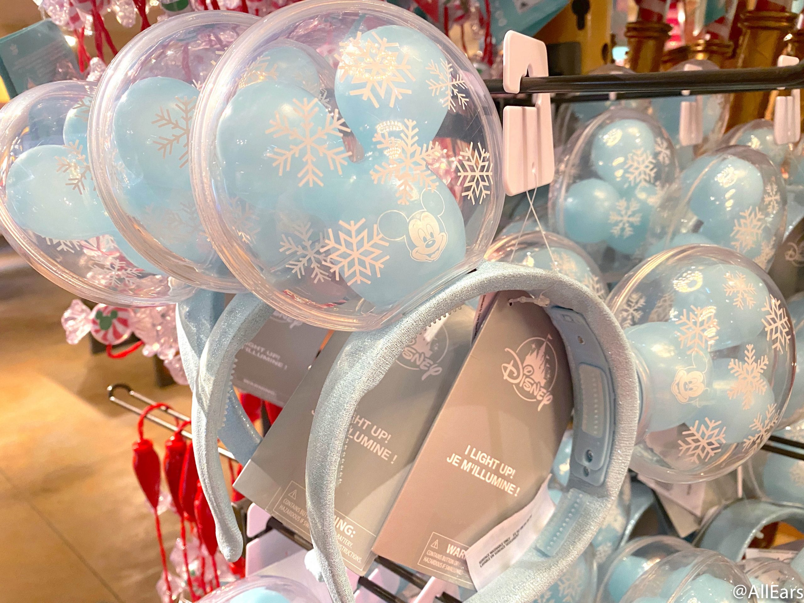 Details about   Disney Parks 2020 ChristmasSnowflake Mickey Balloon Ears
