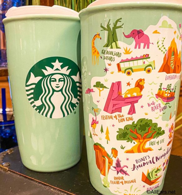 starbucks animal kingdom travel mug