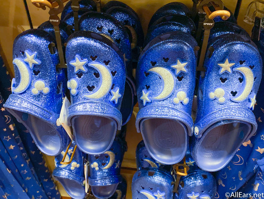 sparkly disney crocs