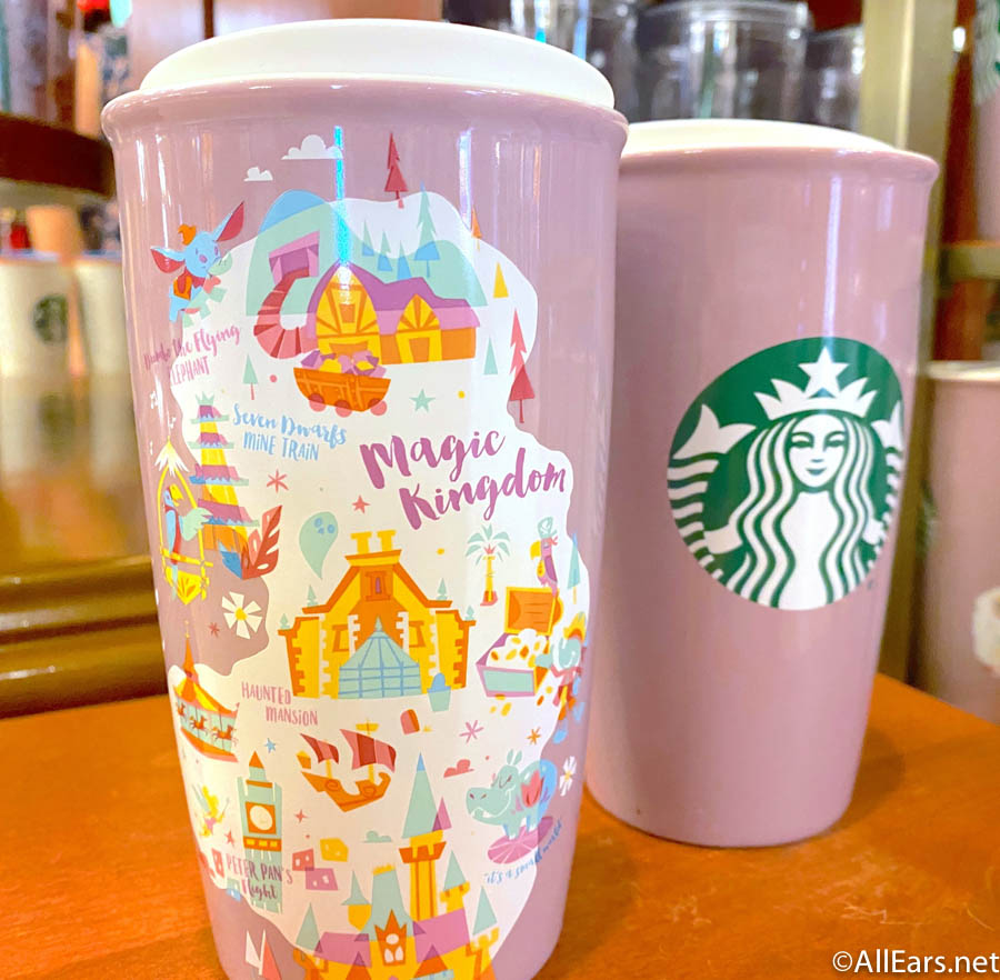 Disney Parks Starbucks Magic Kingdom Park Icons Tumbler Coffee Mug New