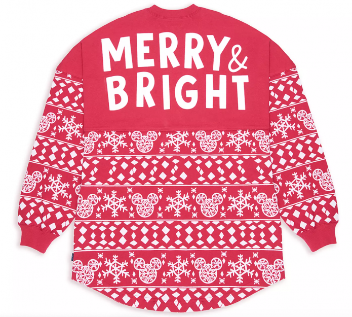 Disney World 2018 Christmas Holiday Spirit Jersey Sweater Shirt Sz Large NEW