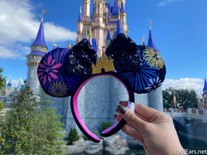 Disney Ear Headband - Minnie Main Attraction - Nighttime Castle and  Fireworks Finale