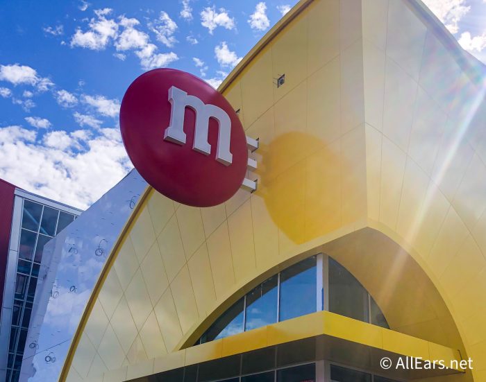 Giant M&M Candy Sign Installed as M&M's Store Makes Progress at Disney  Springs