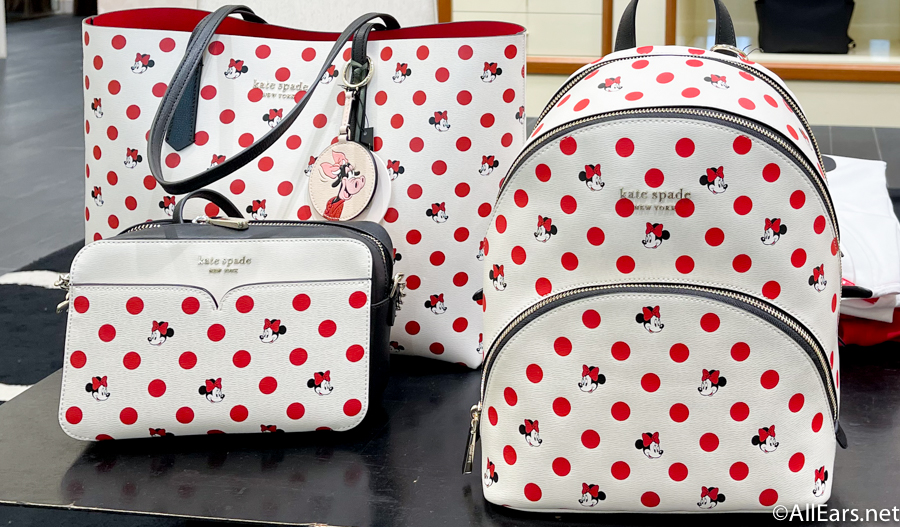 2021 WDW Disney Springs Kate Spade New York Rock the Dots Minnie Mouse  Clarabelle Backpack Purse Wallet 