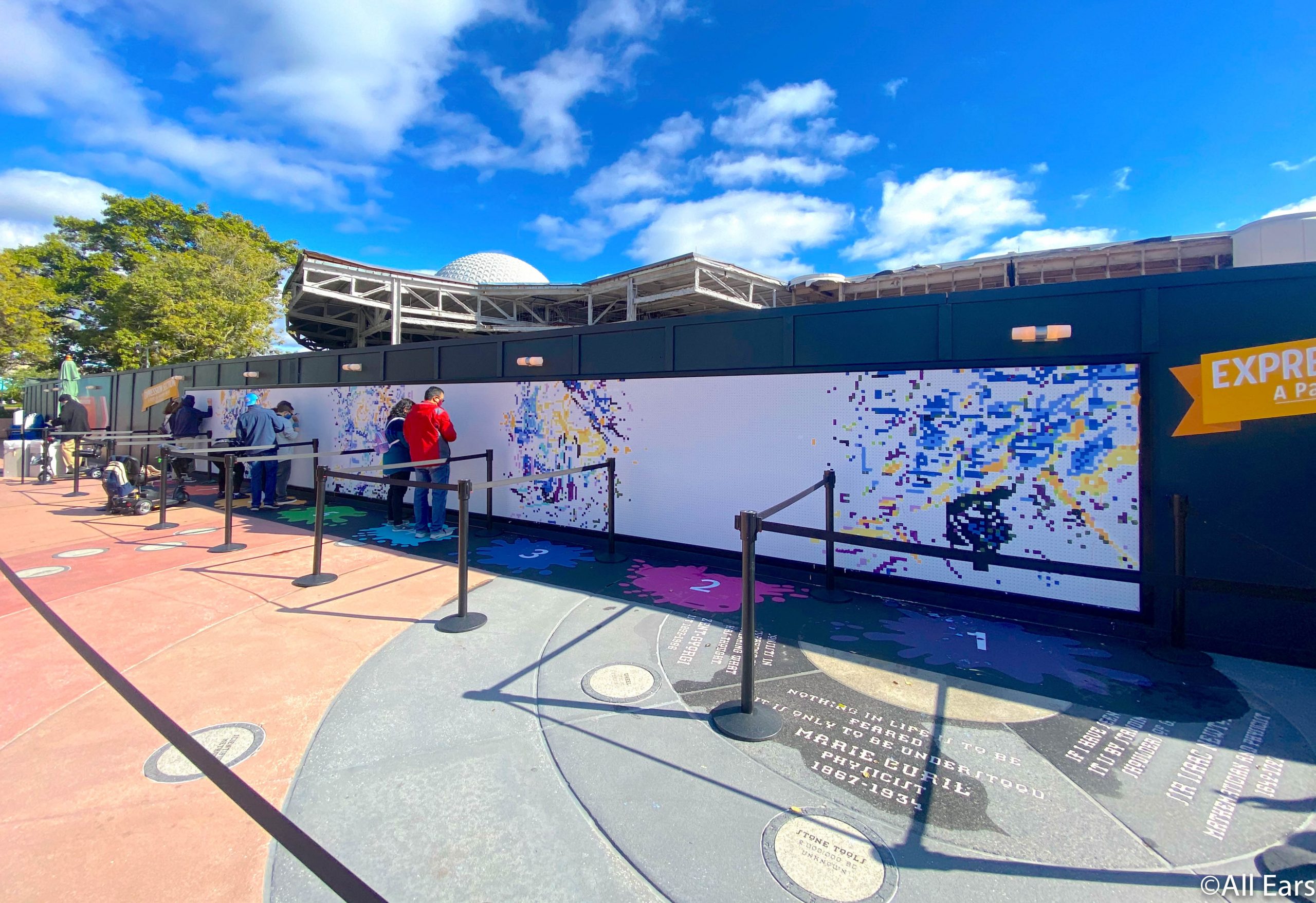2021 WDW EPCOT Festival of the Arts Paint by Number Mural
