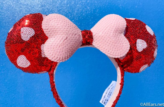 3D Mouse Ears Valentine/'s day hearts