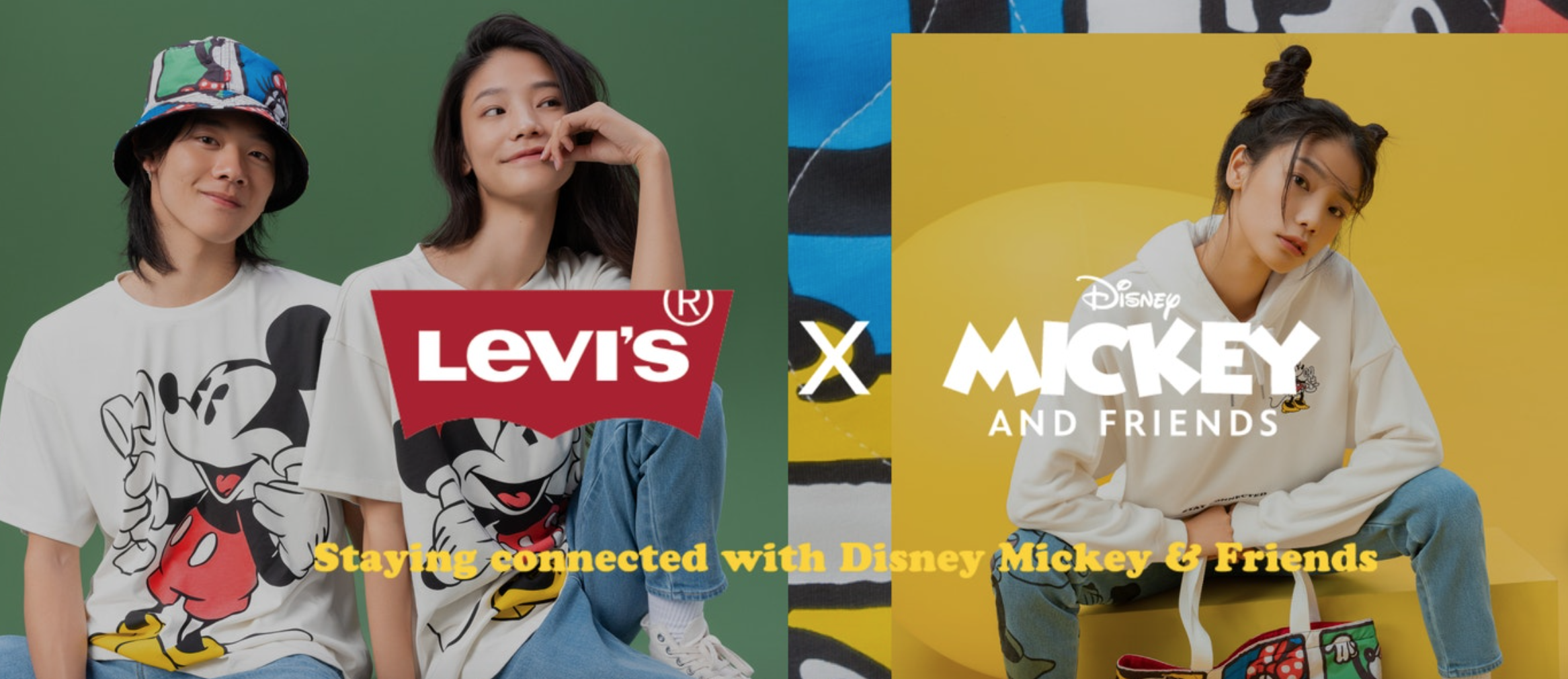 Mickey and Friends Are the Faces of Levi's New Collection in Disney World  and Online! 
