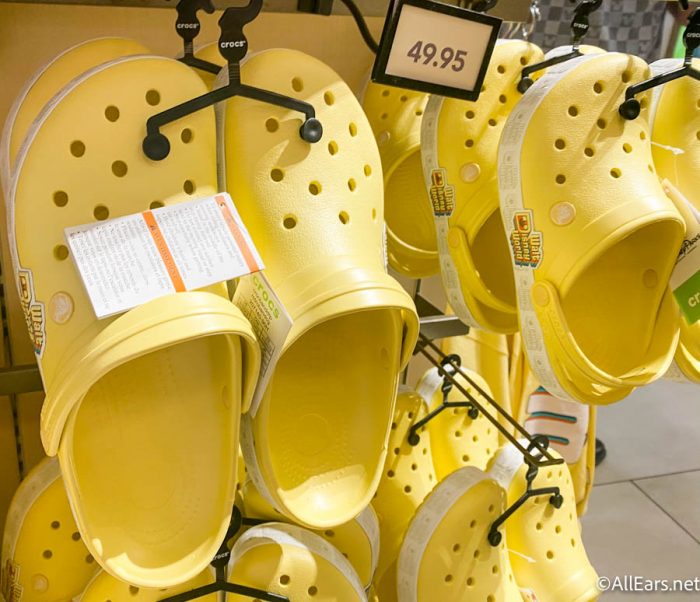 yellow winter crocs