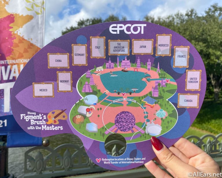 figments brush the masters scavenger hunt map 2021 epcot