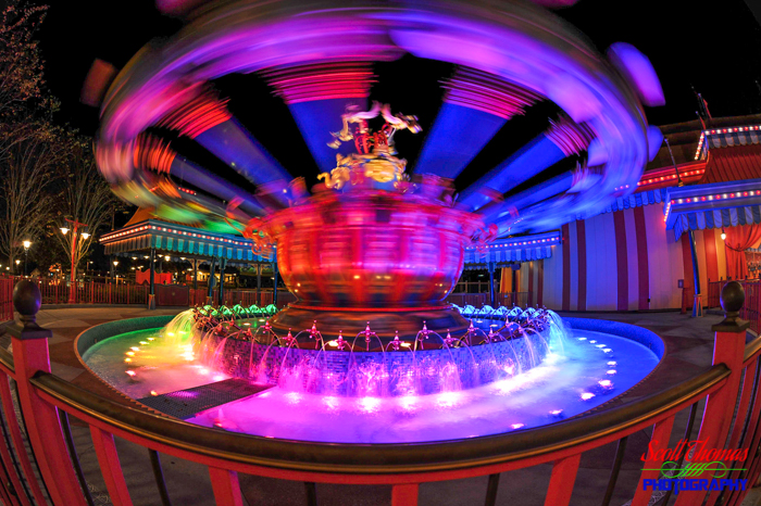 Magic Kingdom Dumbo Long Exposure