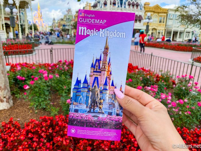 Disney Magic Kingdom 45th Anniversary Guide Map Button 