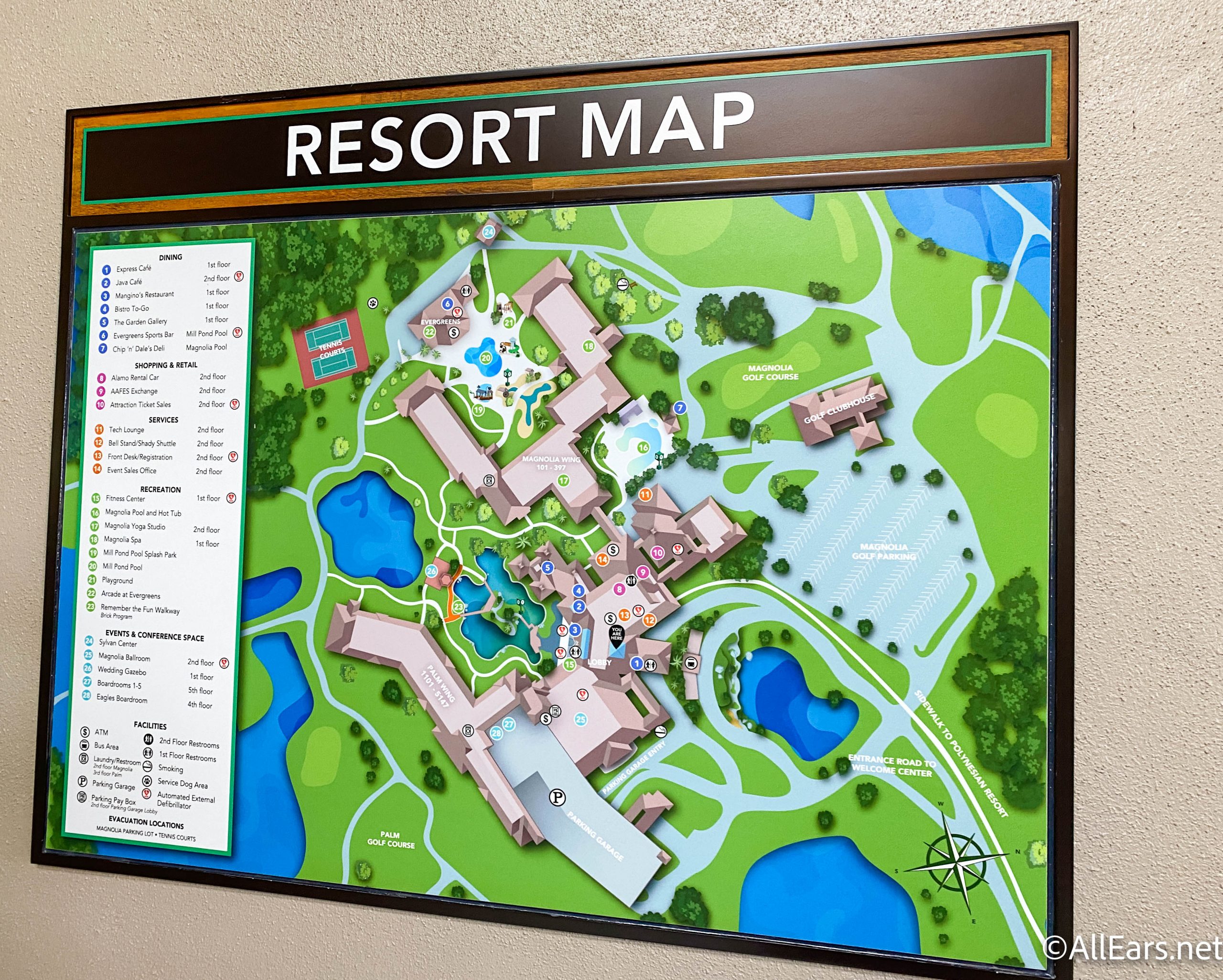 wdw 2021 shades of green resort military map - AllEars.Net