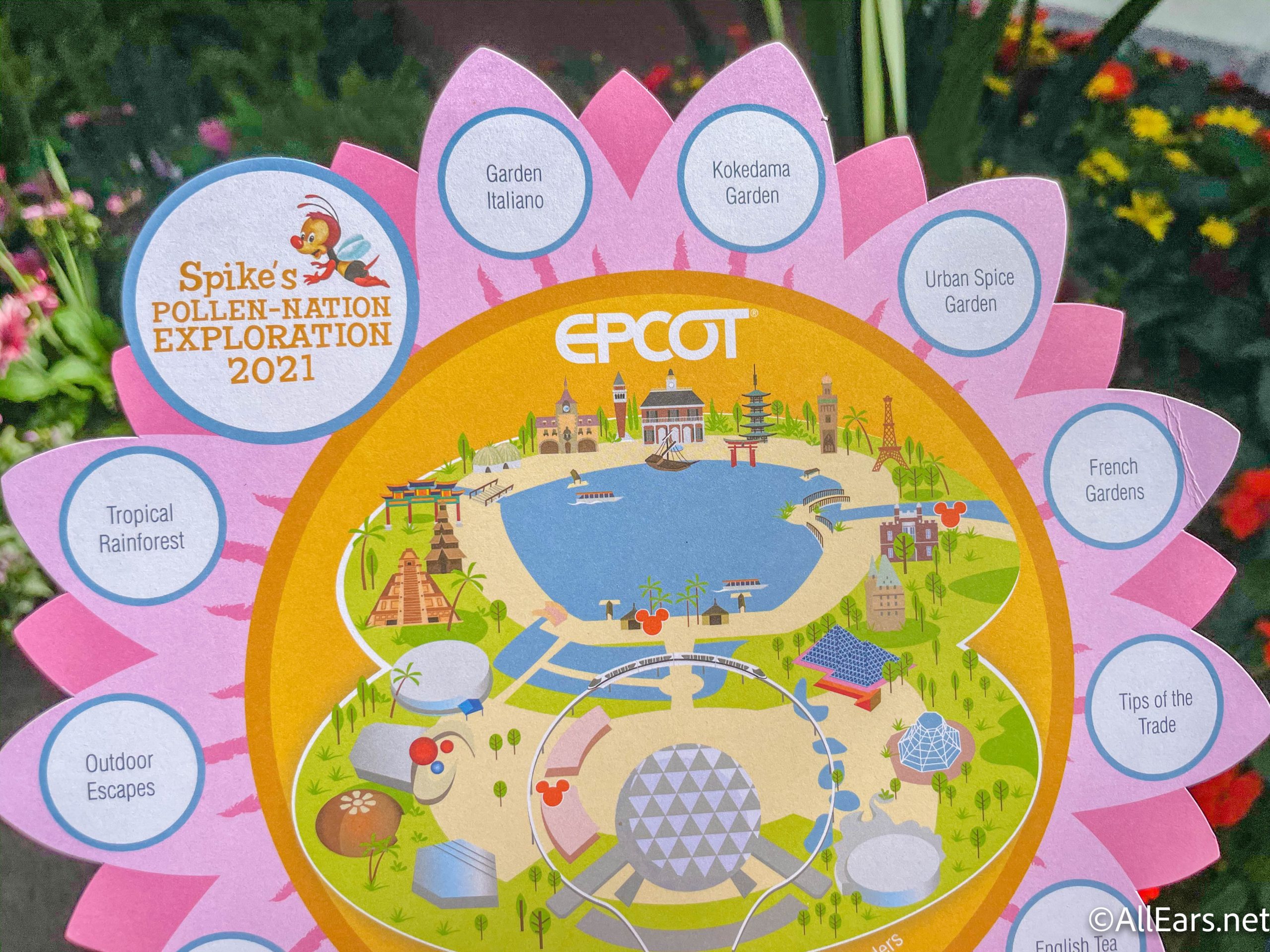 wdw 2021 epcot international flower and garden festival spikes pollen