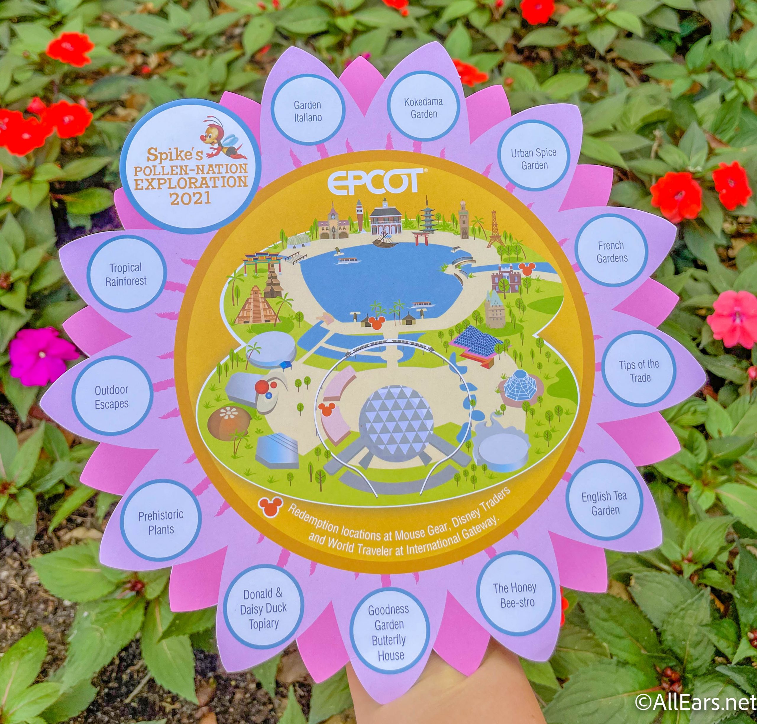 Epcot Flower And Garden Map Wdw 2021 Epcot International Flower And Garden Festival Spikes Pollen Nation Exploration Scavenger Hunt Map Bee - Allears.net Epcot Flower And Garden Map Wdw 2021 Epcot International Flower And Garden Festival Spikes Pollen Nation Exploration Scavenger Hunt Map Bee - Allears.net