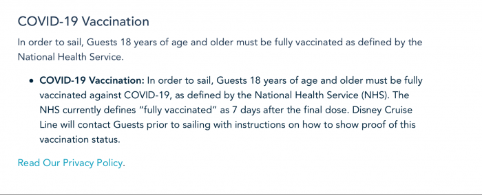 cruise lines vaccine requirements