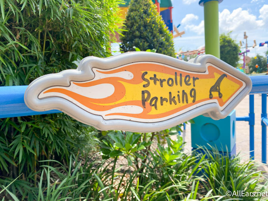 2021 WDW Hollywood Studios Toy Story Land Stroller Parking - AllEars.Net
