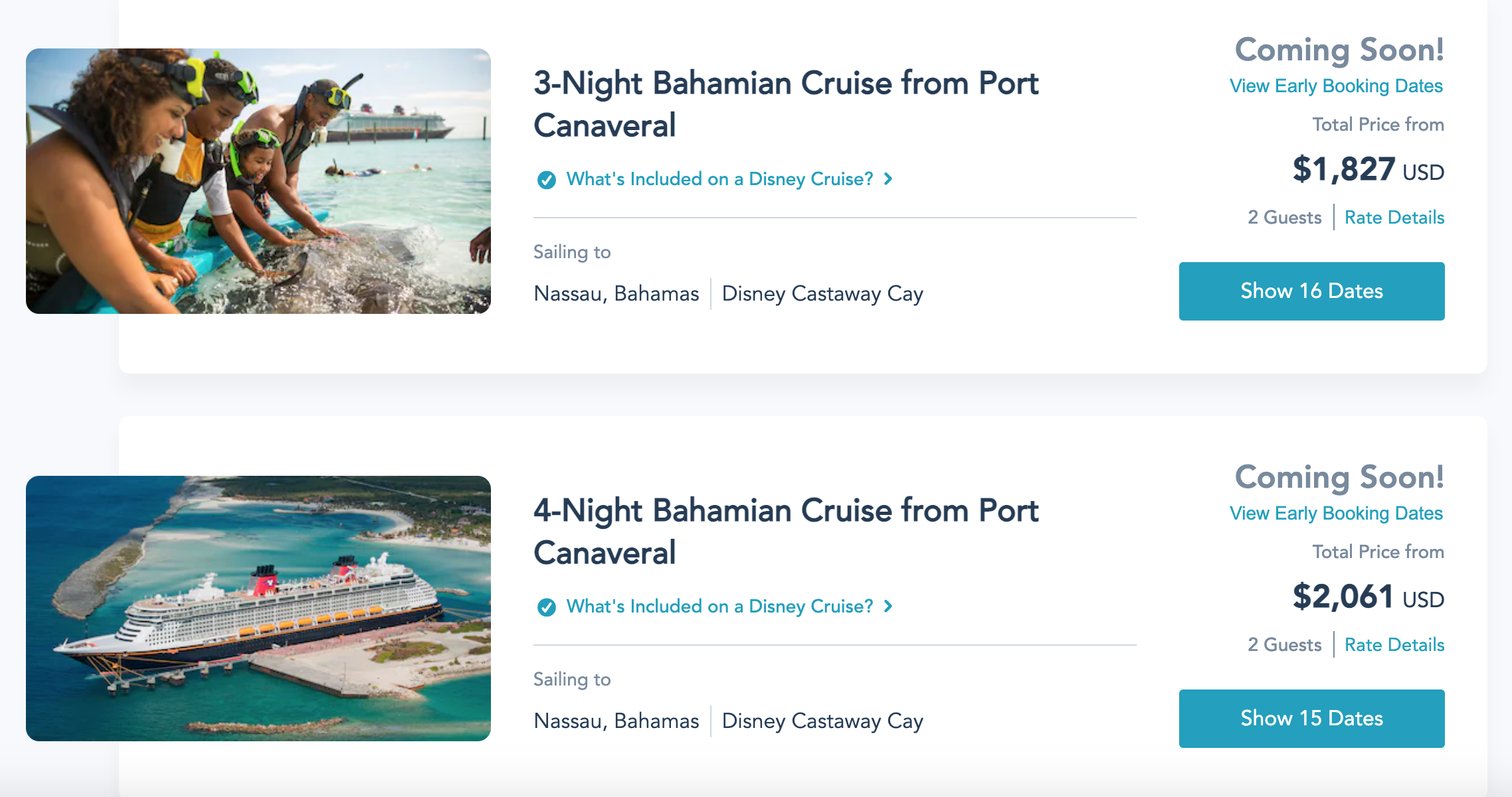 disney wish 4 night cruise cost