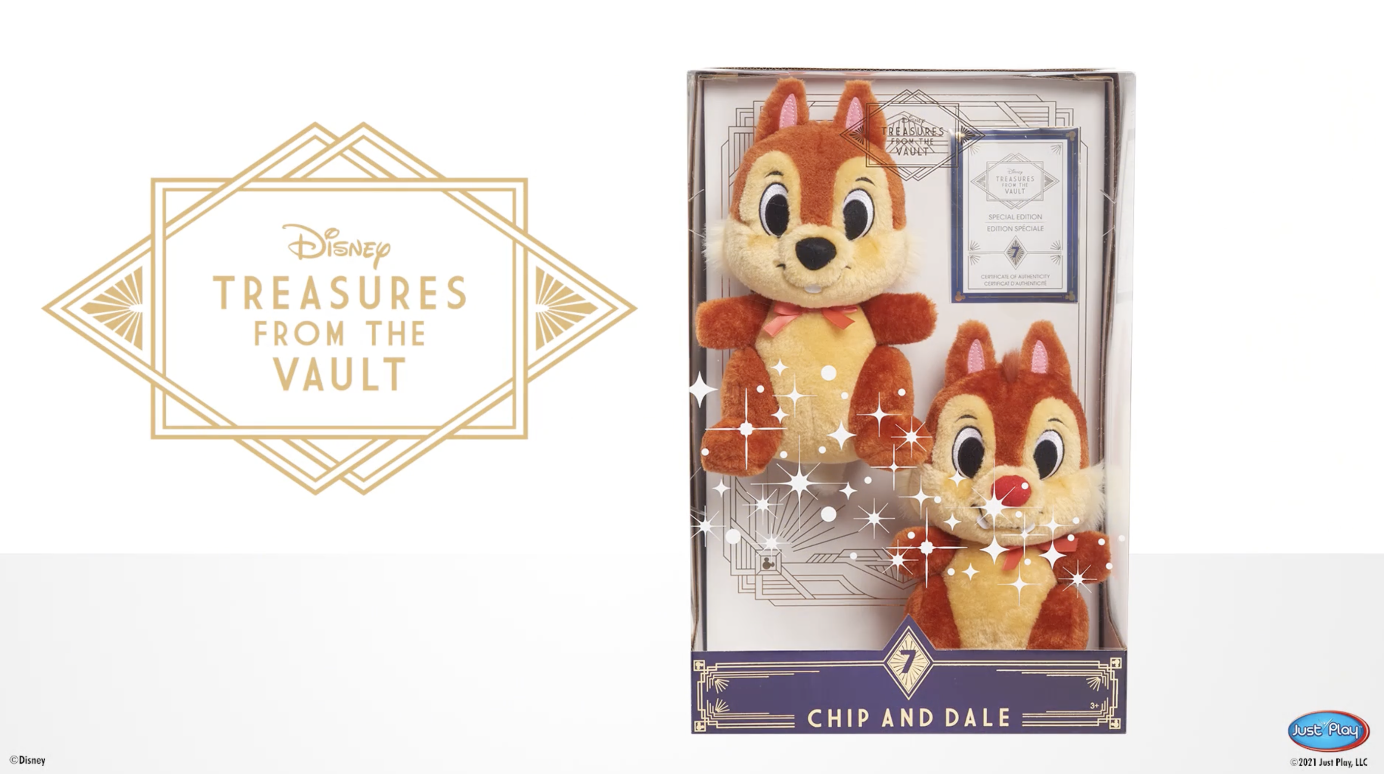 2021 D23 Disney Treasures from the vault july limited edition chip and dale  plush 2 - AllEars.Net